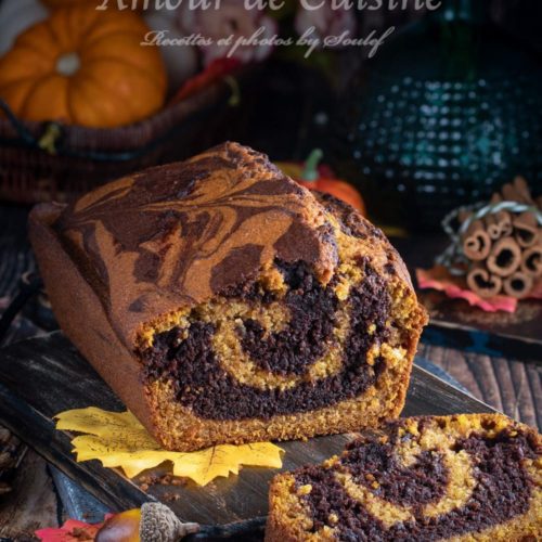 pumpkin marble cake