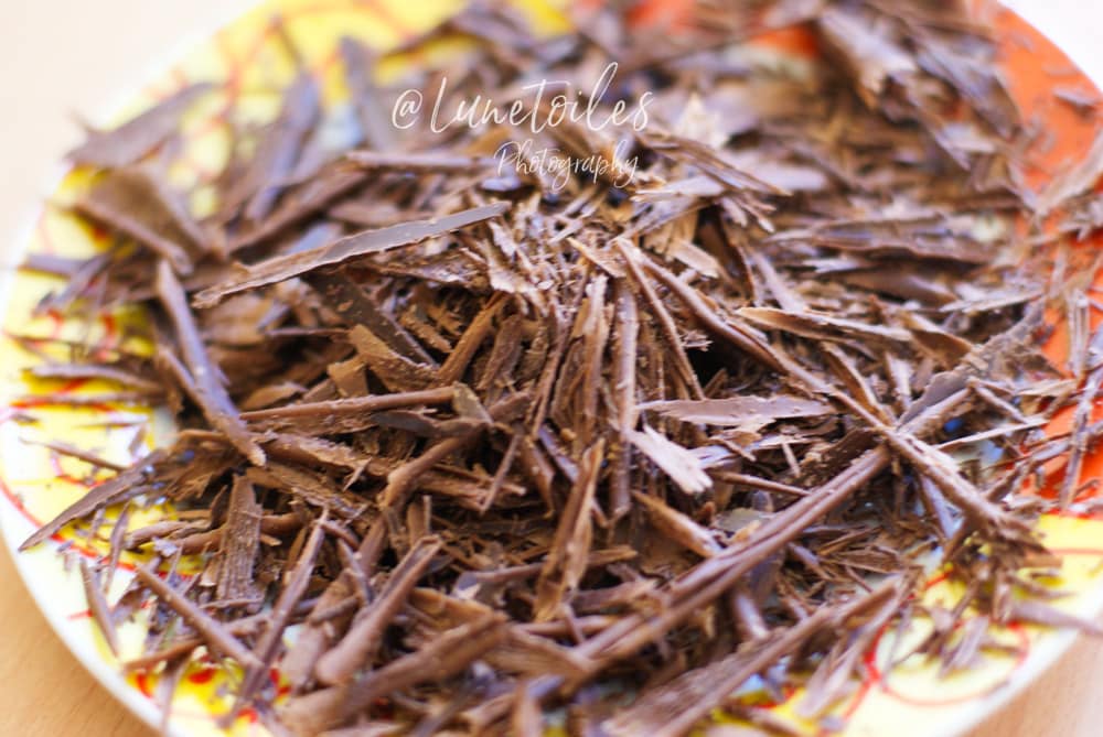 chocolate shavings