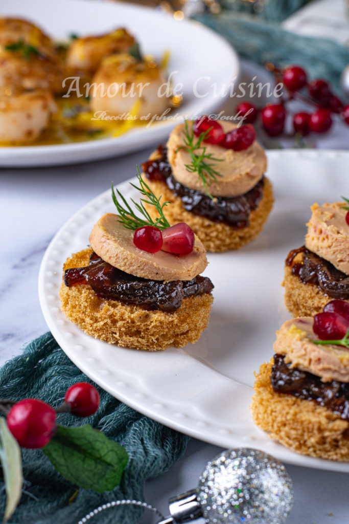 gingerbread and foie gras appetizer