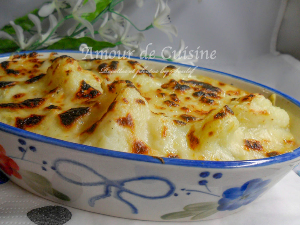 easy cauliflower gratin with parmesan