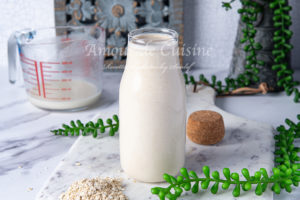 Homemade oat milk