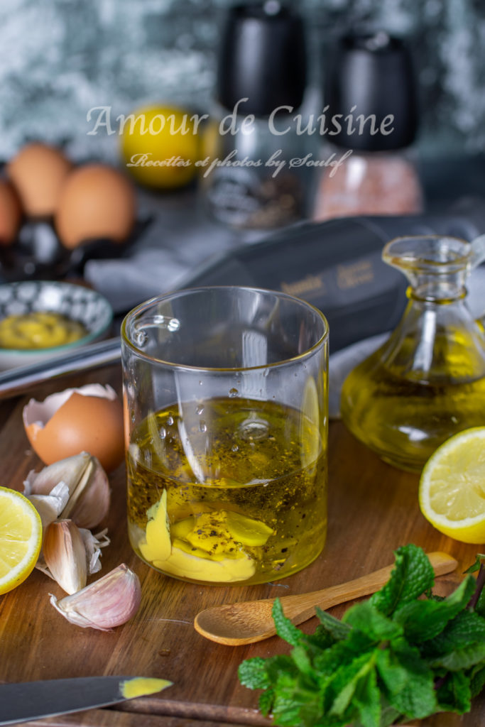 Ingredients for homemade mayo