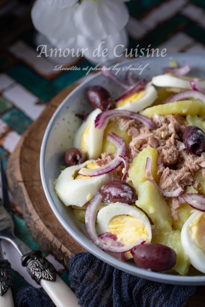 Classic Potato egg and tuna Salad