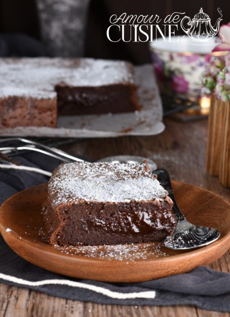 french Chocolate fondant cake