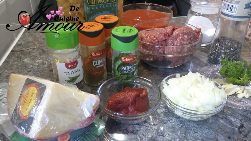 one pot pasta ingredients