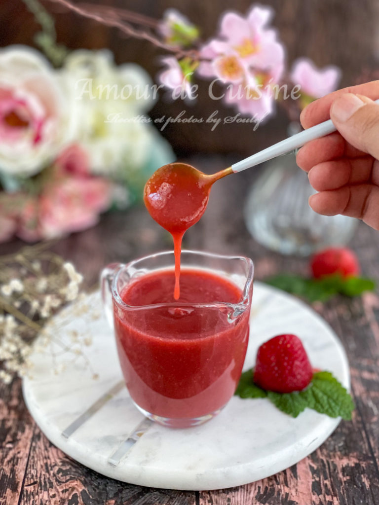 strawberry coulis